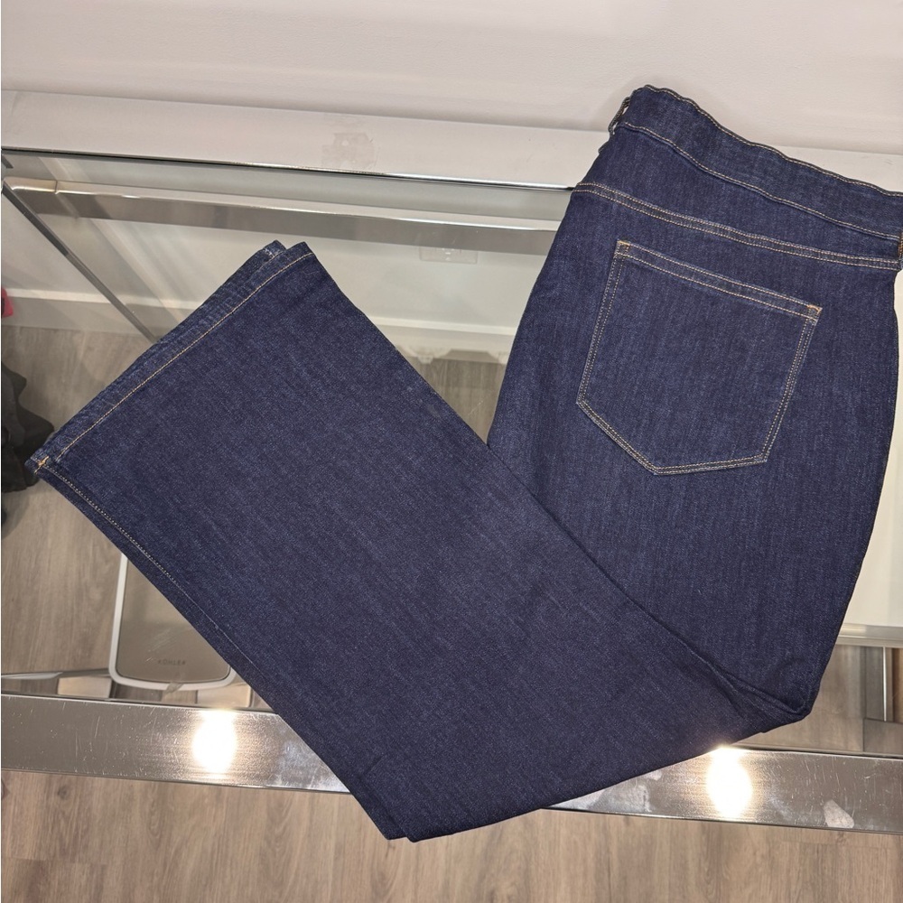 Sonoma Plus Dark Blue More Curvy Fit Bootcut Women’s Jeans (24W)